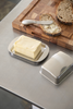 Butterdose mit Deckel - Edelstahl