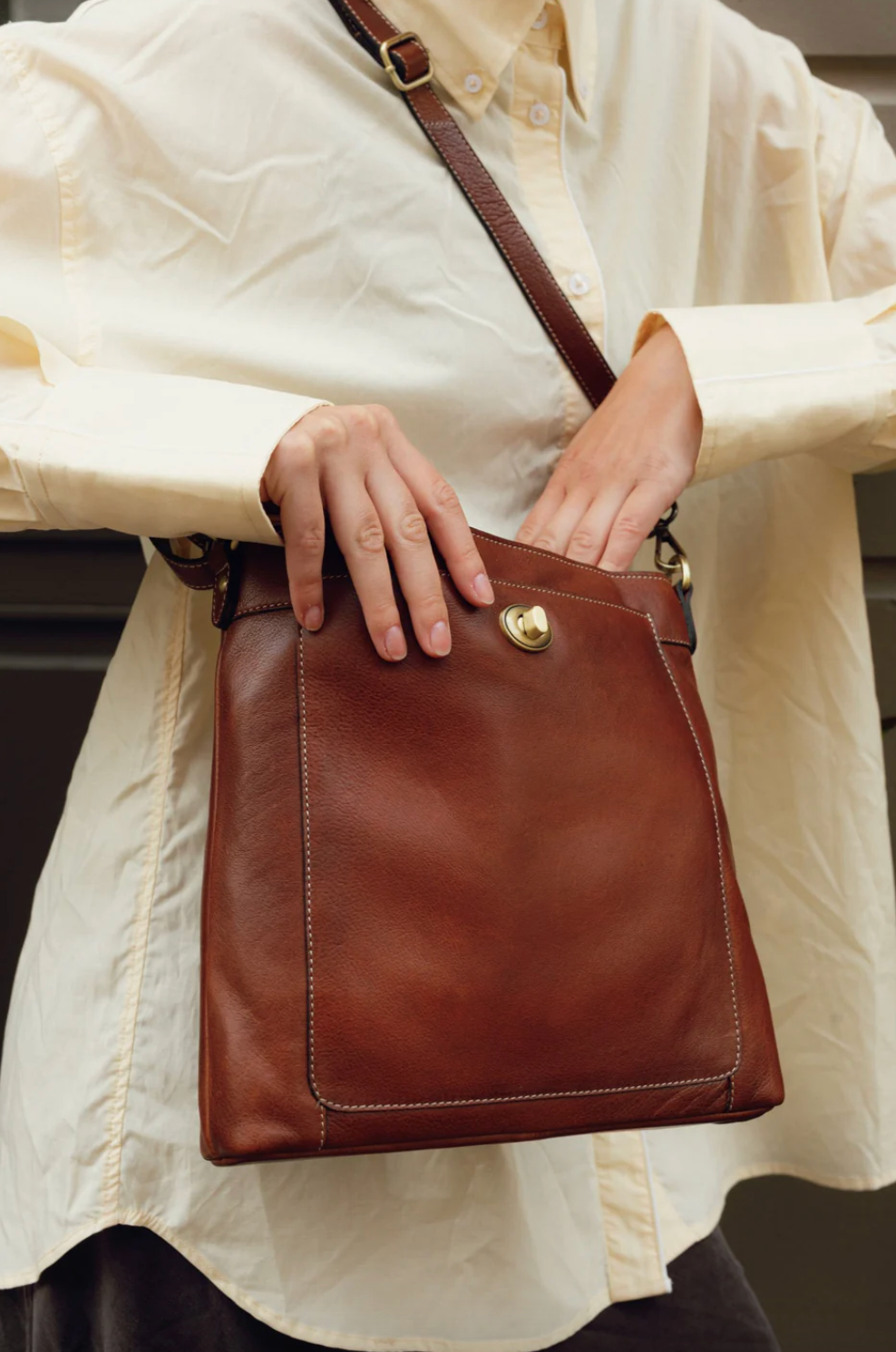 Crossover Moa small - Cognac