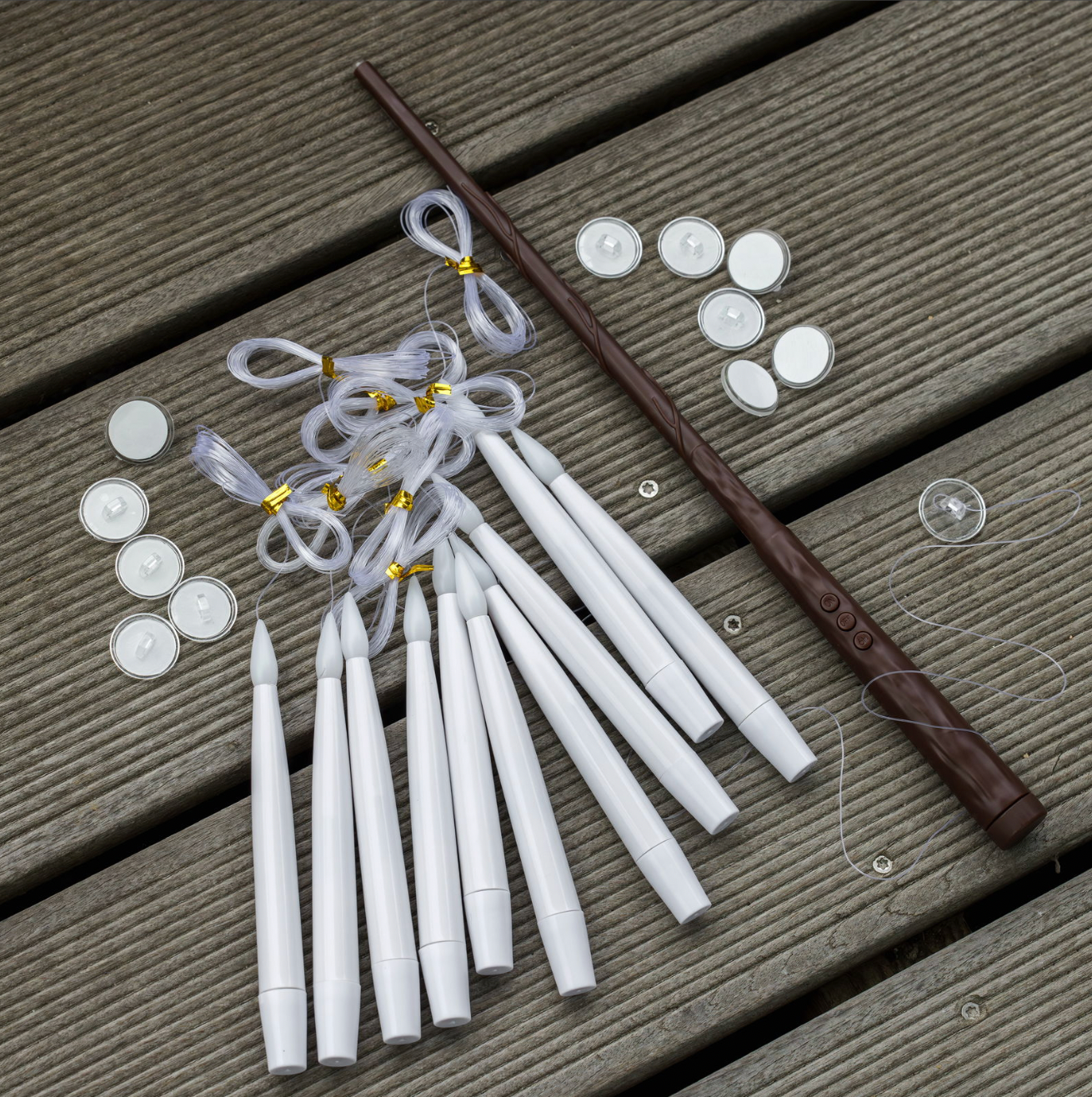 Schwebende LED-Wachskerzen - 10er Pack