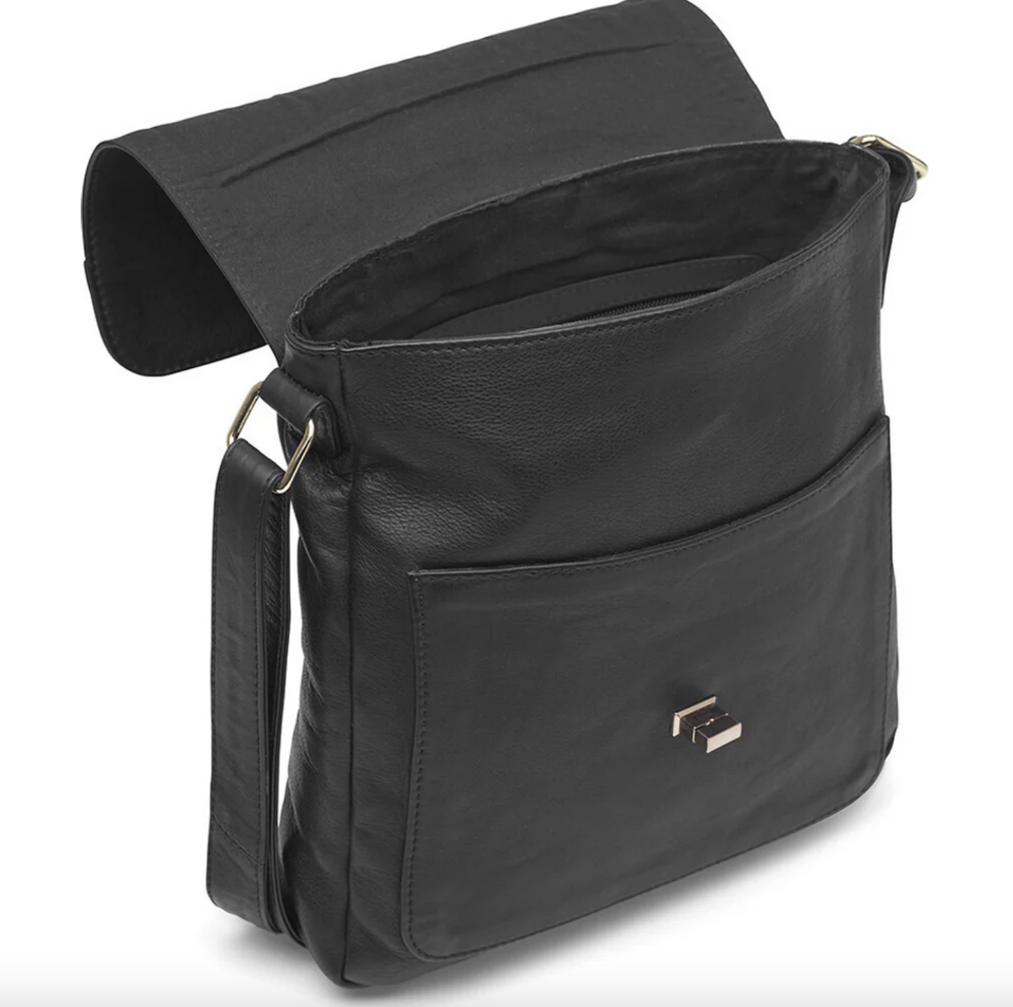 Elegante Schultertasche - Kalbsleder