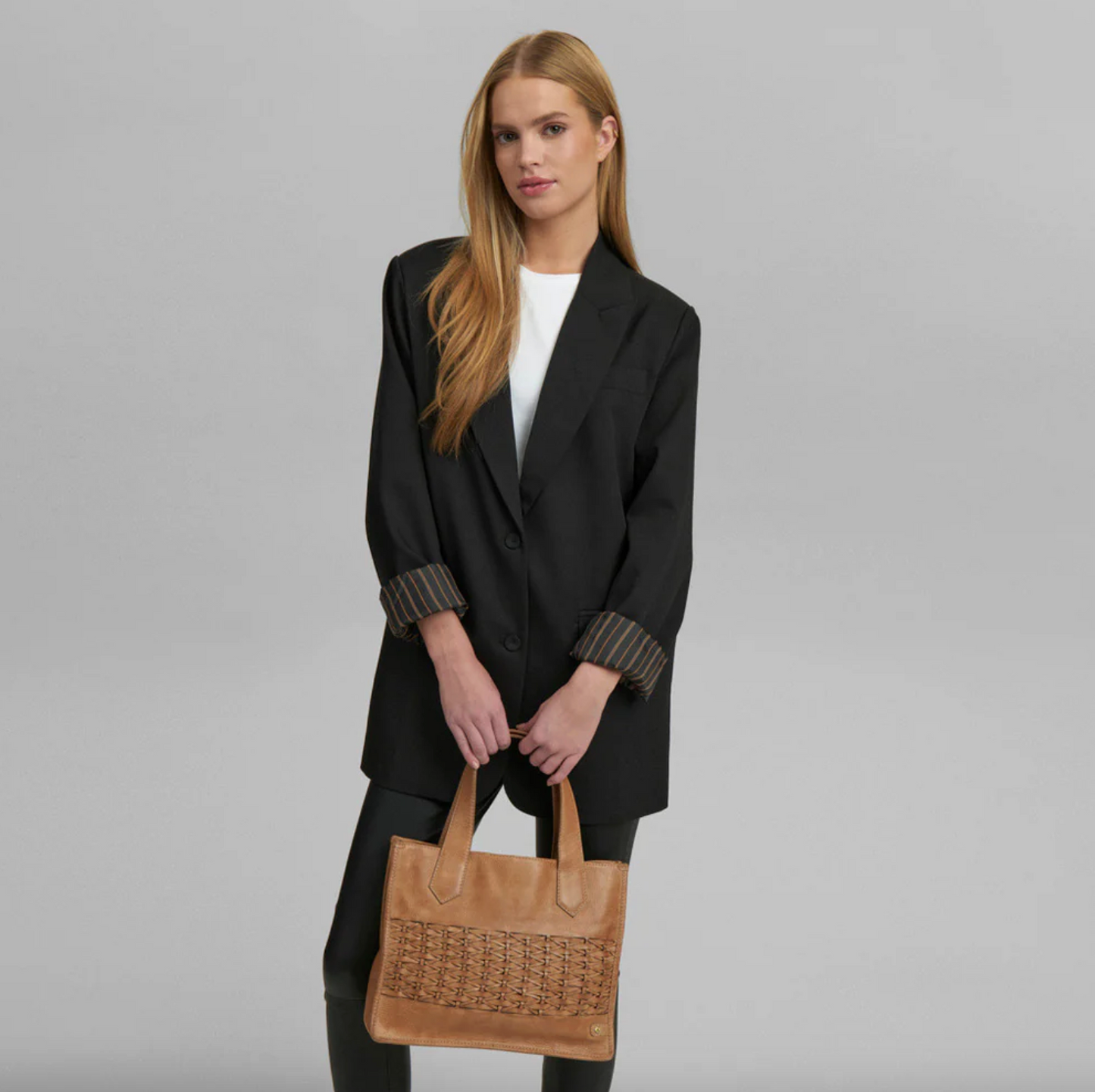 Elegante Handtasche - Camel