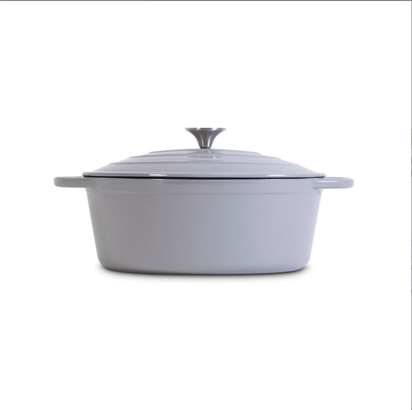 Emaillierter Gusseisen-Ovaltopf 30x22,5cm