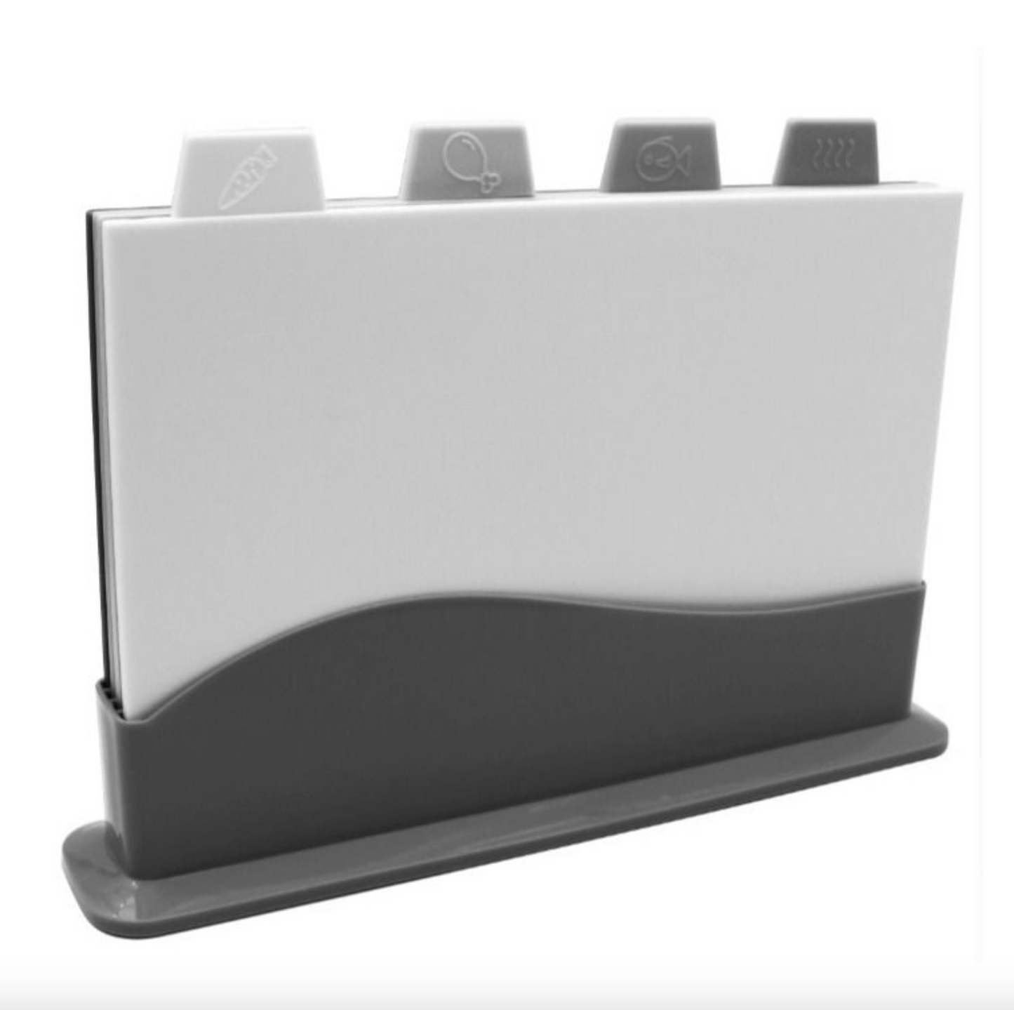 Schneidebrett-Set 4 Stk. mit Halter