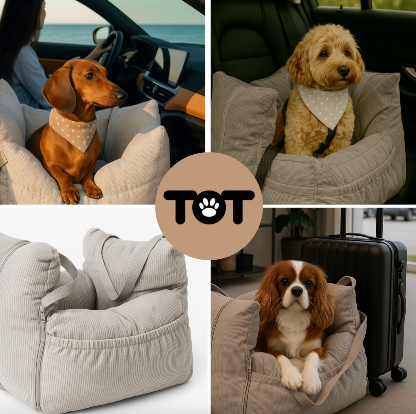 Hundekorb für den Autositz