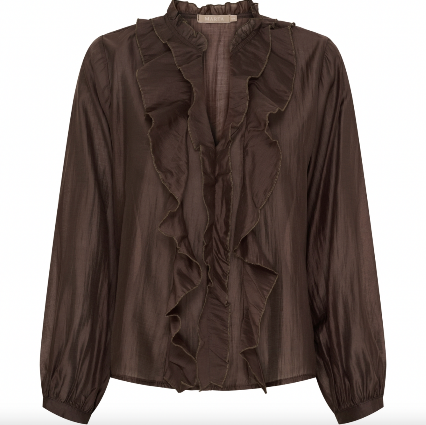 Hemdbluse - Naira Moro brown