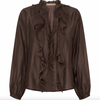 Hemdbluse - Naira Moro brown