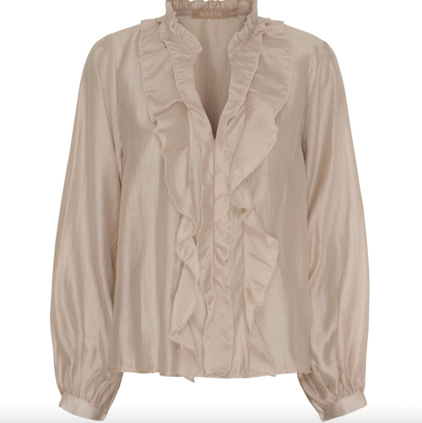 Hemdbluse - Naira Moro beige