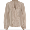 Hemdbluse - Naira Moro beige
