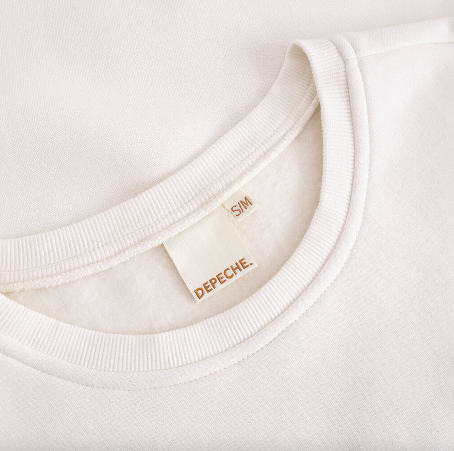 Sweatshirt mit Stickerei - White oversize
