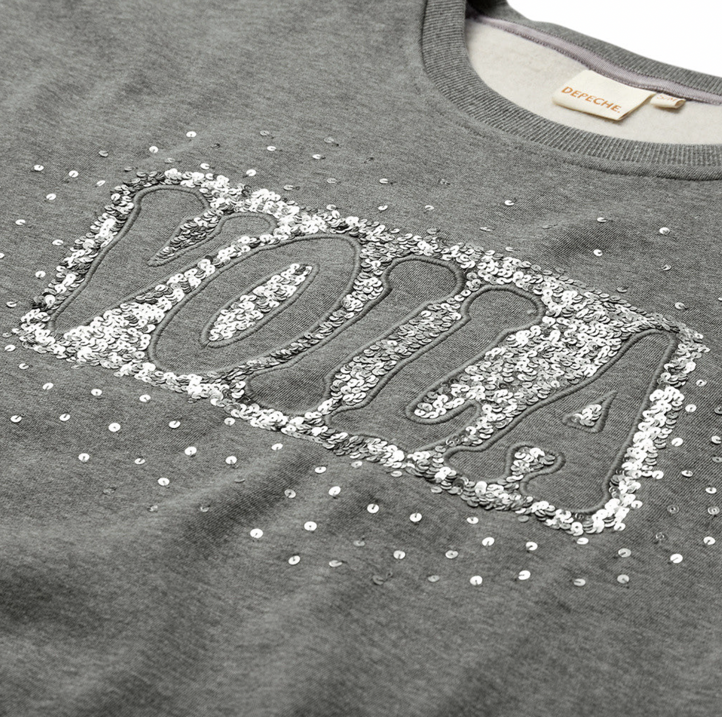 Sweatshirt Oversize - Grau Melange