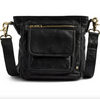Crossover Damenhandtasche Schwarz/Gold