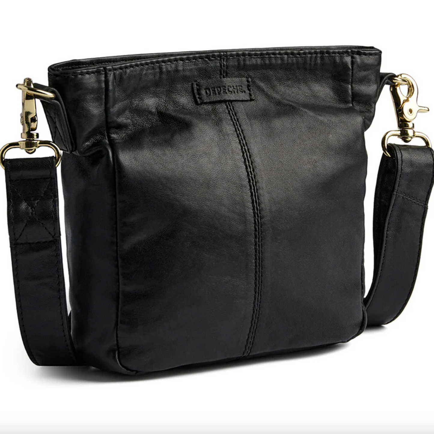 Crossover Damenhandtasche Schwarz/Gold