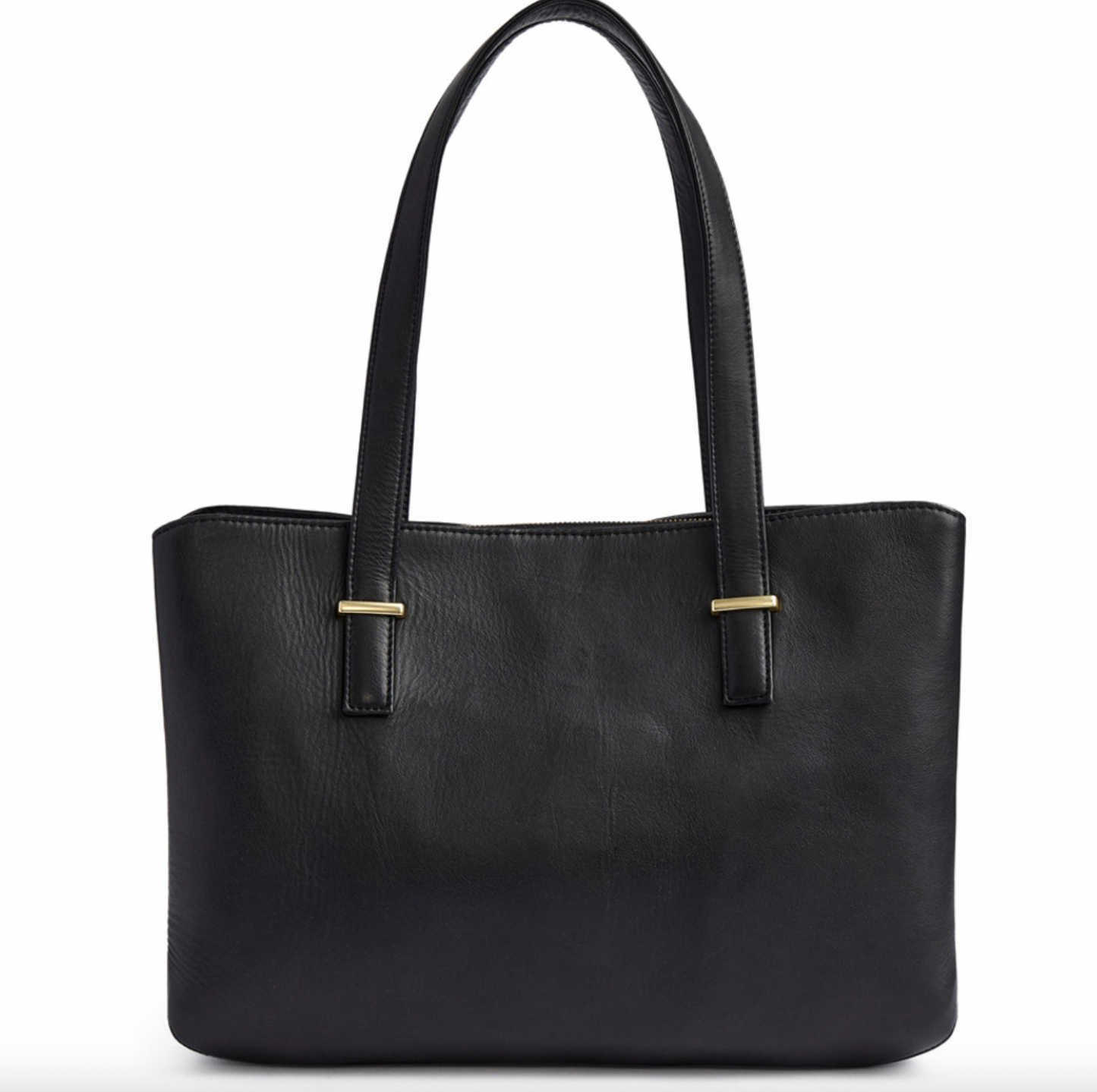 Arbeitstasche / Shopper - Schwarzes Kalbsleder