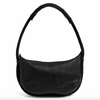 Handtasche mit schönem geflochtenem Riemen - Schwarz