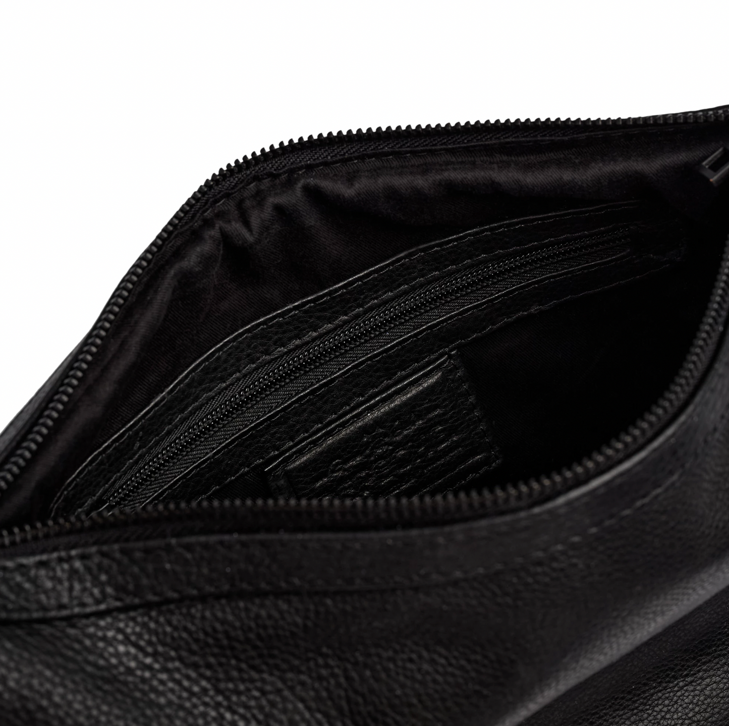 Handtasche mit schönem geflochtenem Riemen - Schwarz