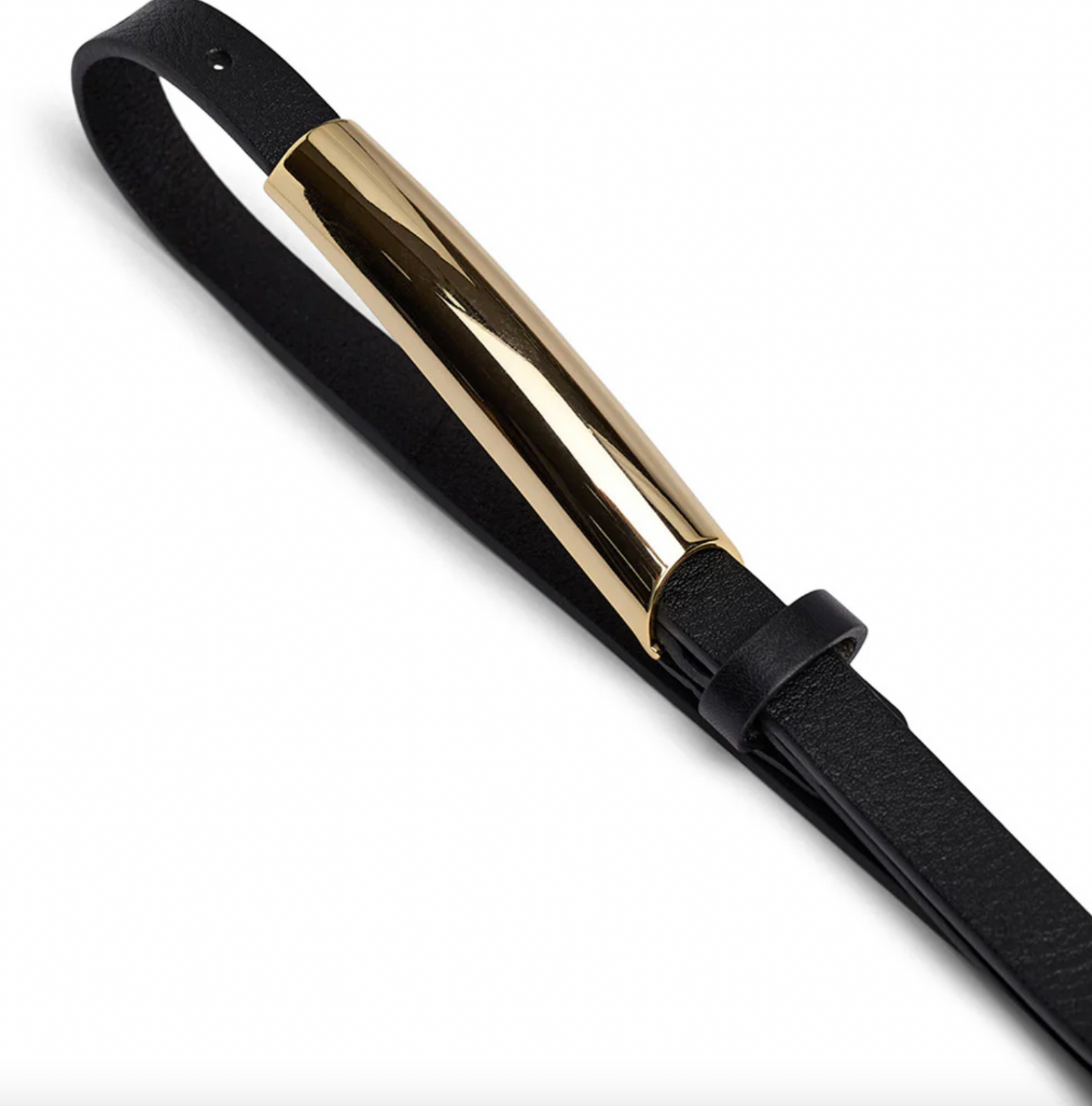 Eleganter Gürtel - Schwarz / Gold