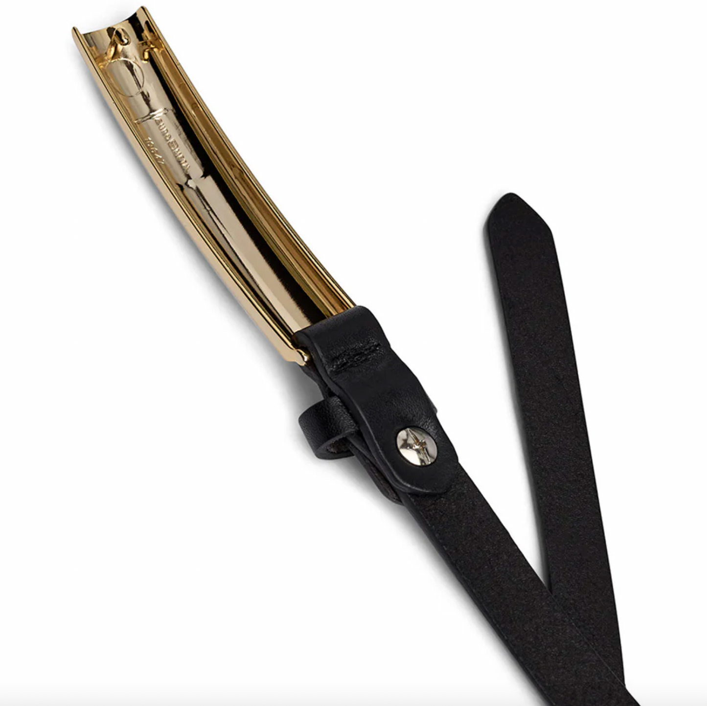 Eleganter Gürtel - Schwarz / Gold