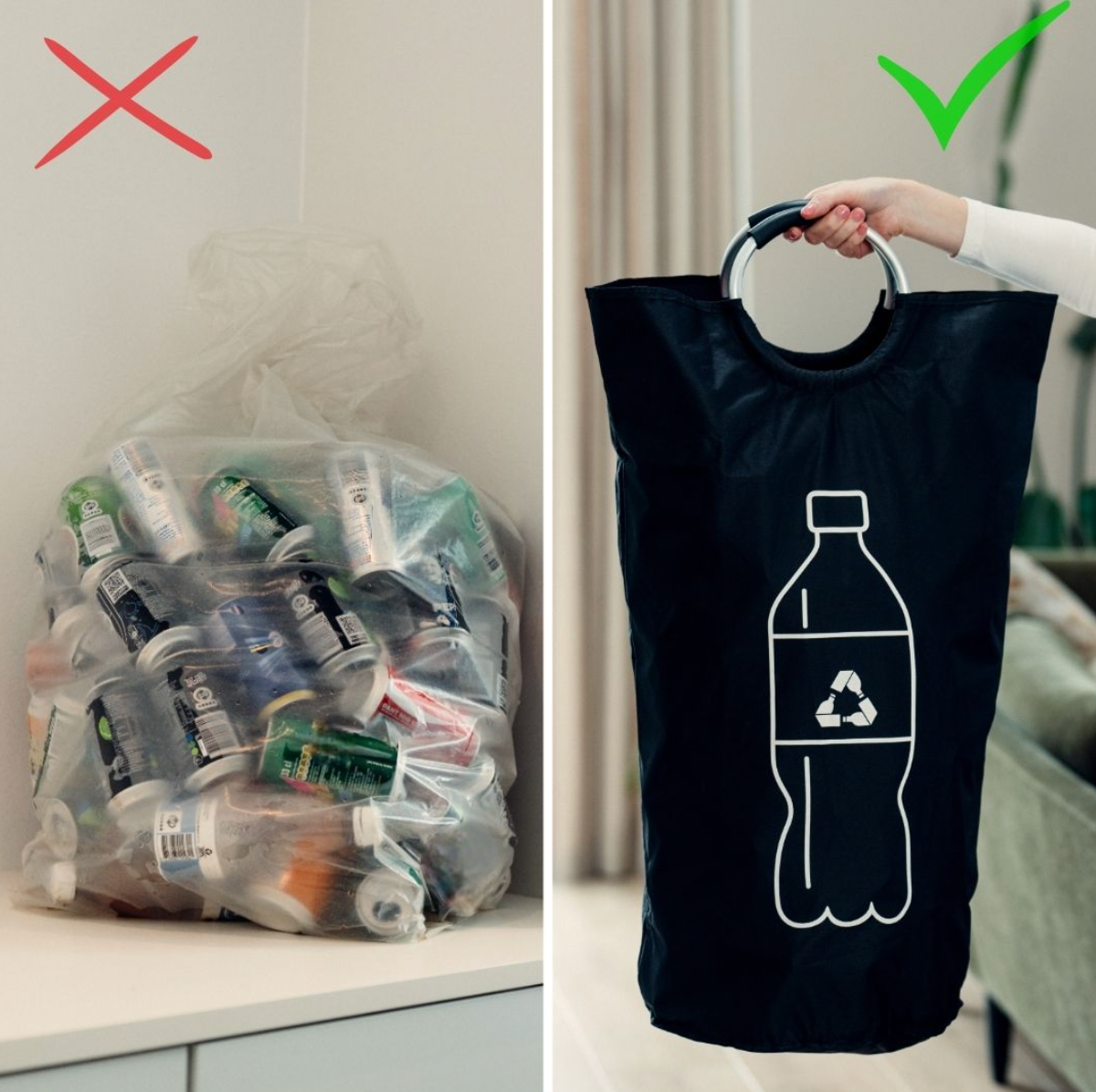 Pfandtasche – Aufbewahrung für Flaschen und Dosen
