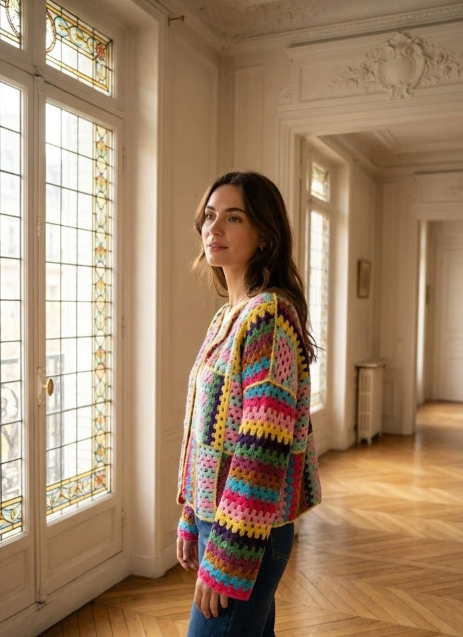Cardigan - Color Patchwork