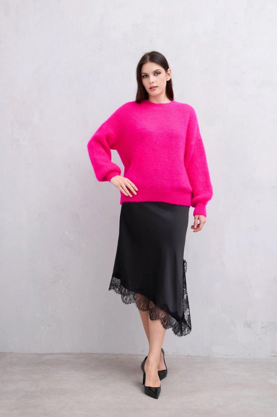 Strick LUX Mohair - Pink