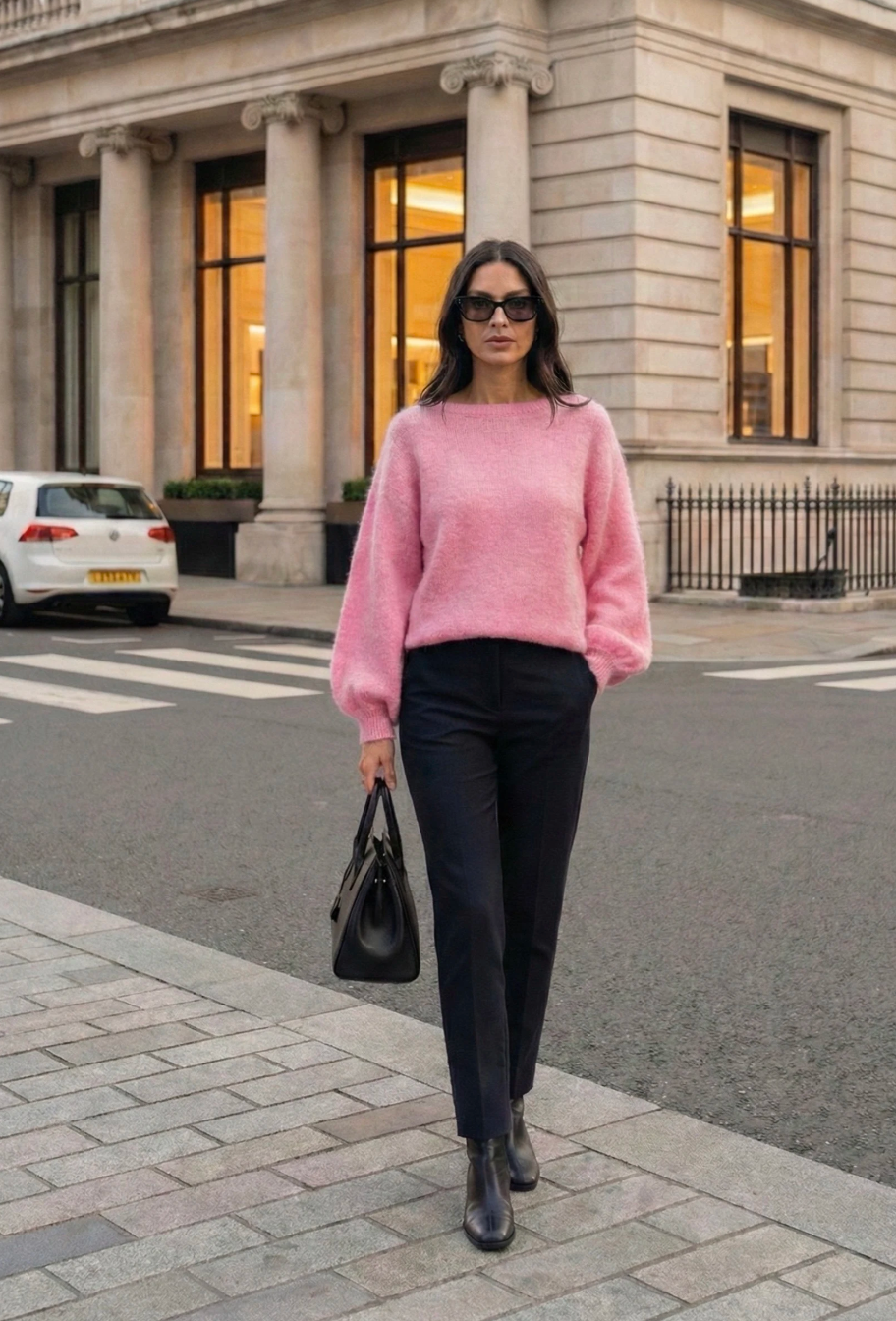 Strick Mohair - Soft Pink