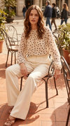 Bluse DOTS - beige
