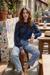Bluse DOTS - blau
