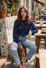 Bluse DOTS - blau