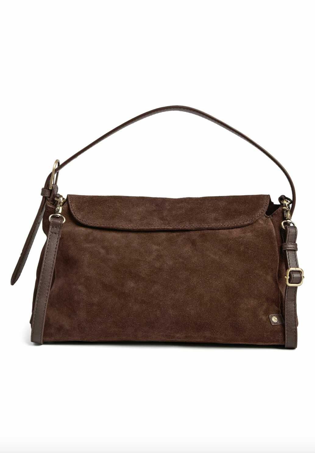Handtasche Wildleder choko