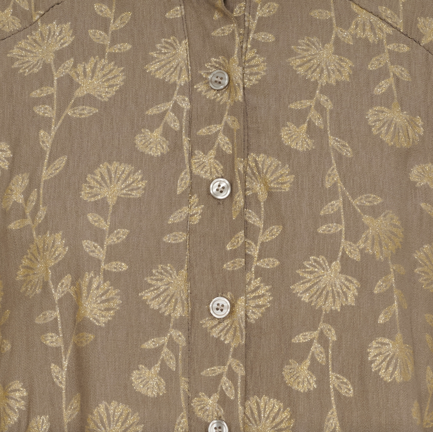 Kleid mit goldenem Print