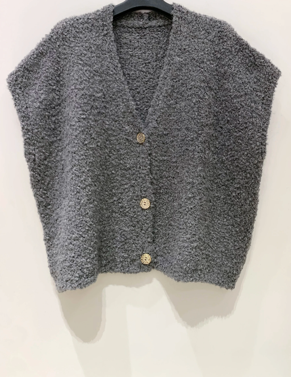 Cardigan mit kurzen Ärmeln - Grau