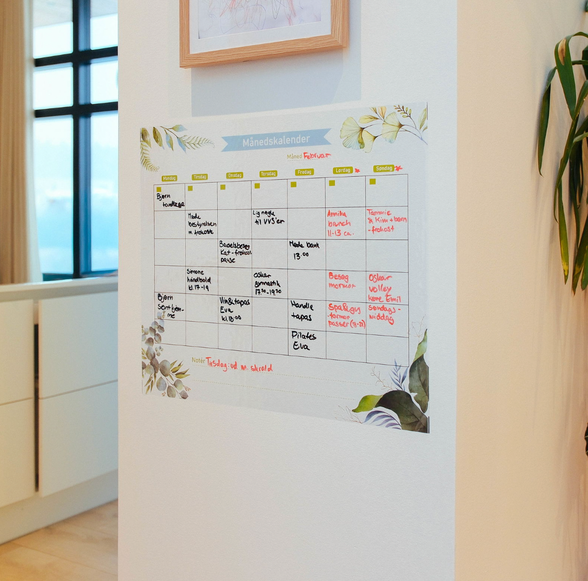 Statische månedskalender