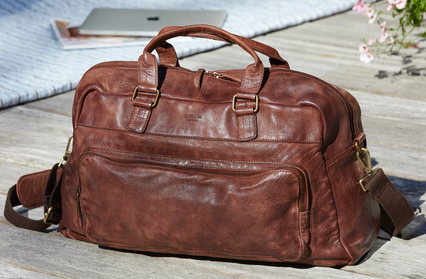Weekender-Tasche Raw boheme - Brown