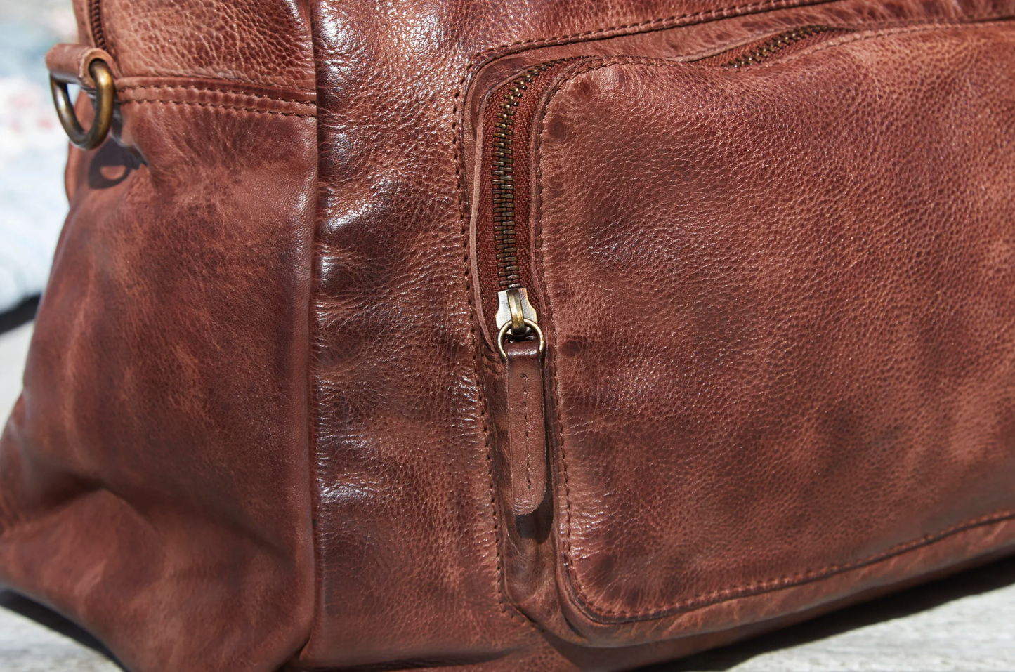Weekender-Tasche Raw boheme - Brown