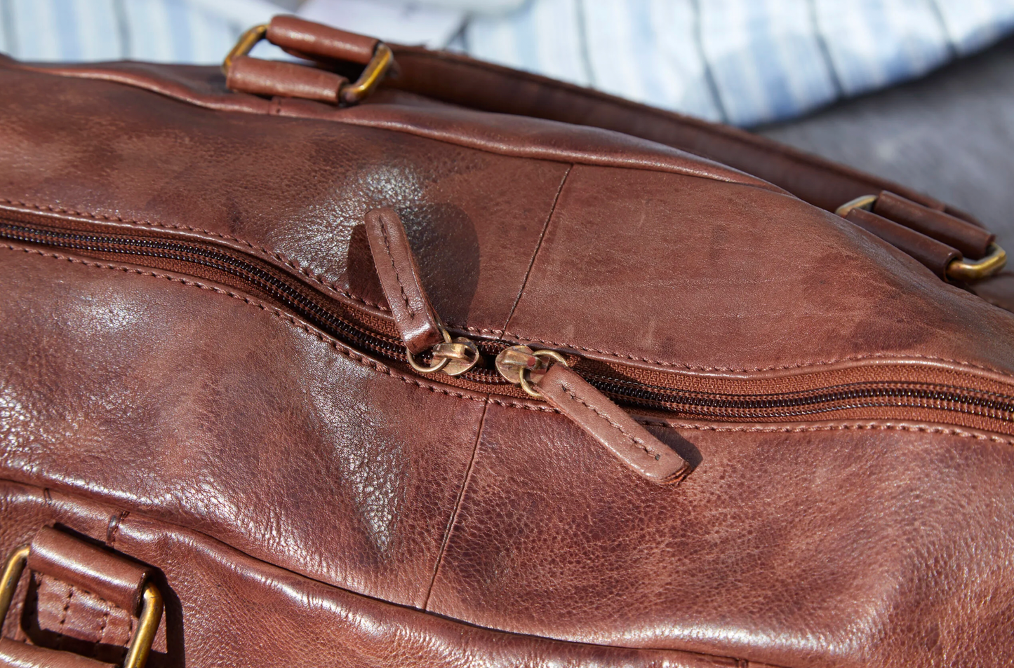Weekender-Tasche Raw boheme - Brown