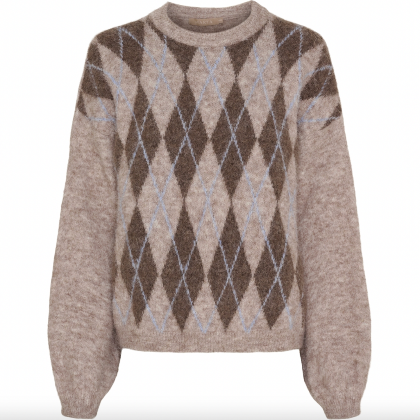 Strick Cora - Beige / blau