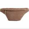 Schöne Wildleder-Bauchtasche - Taupe