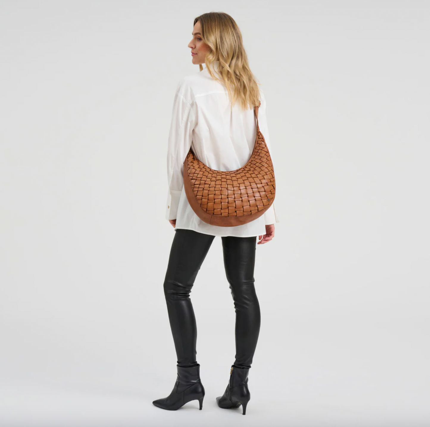 Warsaw Schultertasche - Vintage Cognac