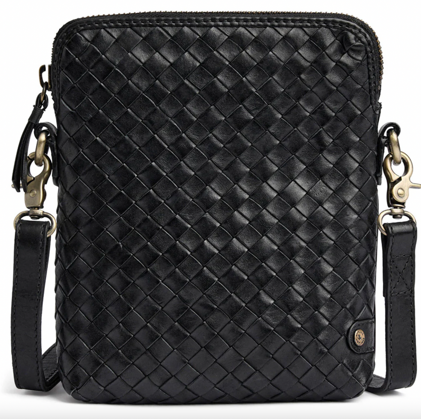 Handytasche Sofya - handgeflochten schwarz