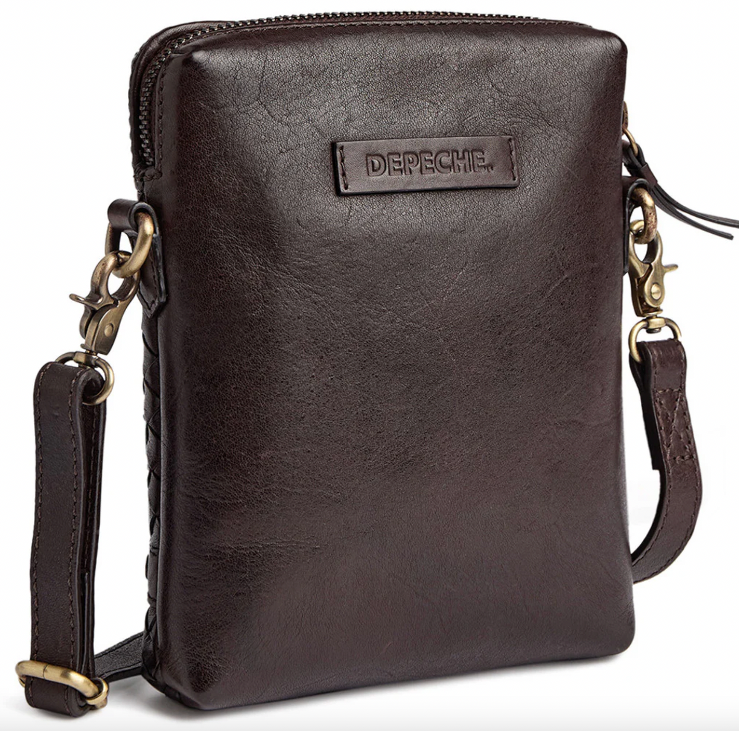 Handytasche Sofya - Handgeflochten Braun