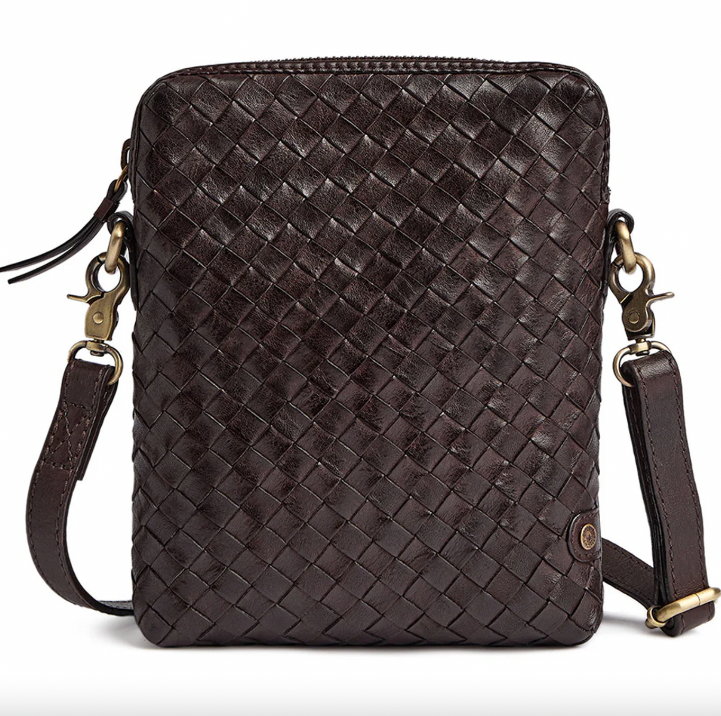 Handytasche Sofya - Handgeflochten Braun