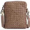 Handytasche Sofya - Handgeflochten Dark taupe