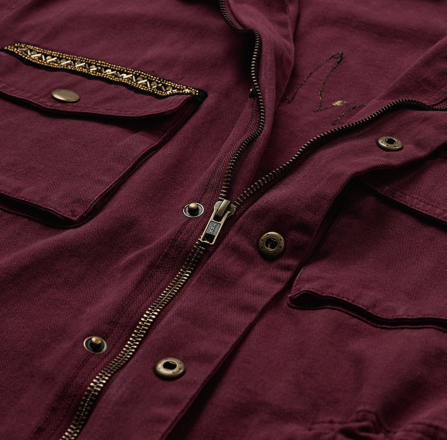 Cargo-Jacke - Burgundy