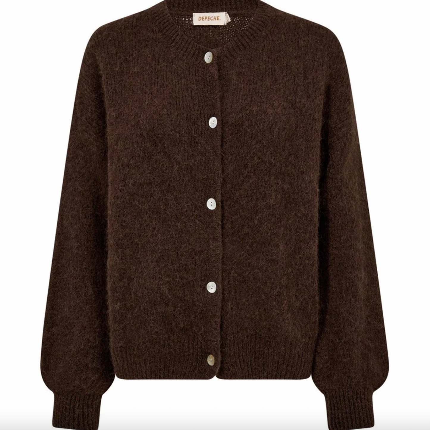 Alpaca Cardigan Depeche - Brown