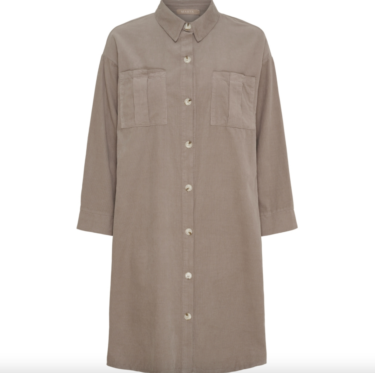 Kleid aus Baby-Cord - Fango