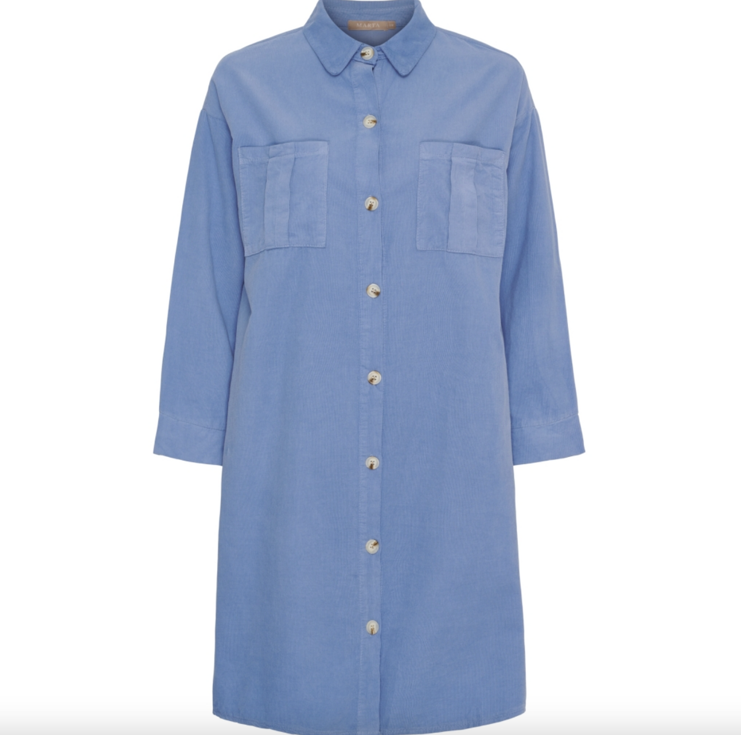 Kleid aus Baby-Samt - Jeans