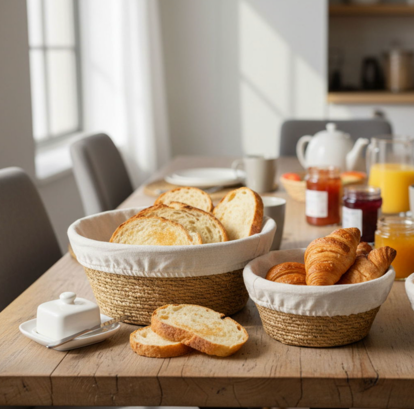 Brot- und Aufbewahrungskörbe - Set mit 3 Stk