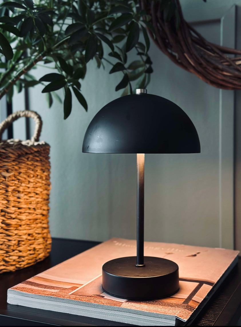 Tischlampe mit Touch - Schwarz