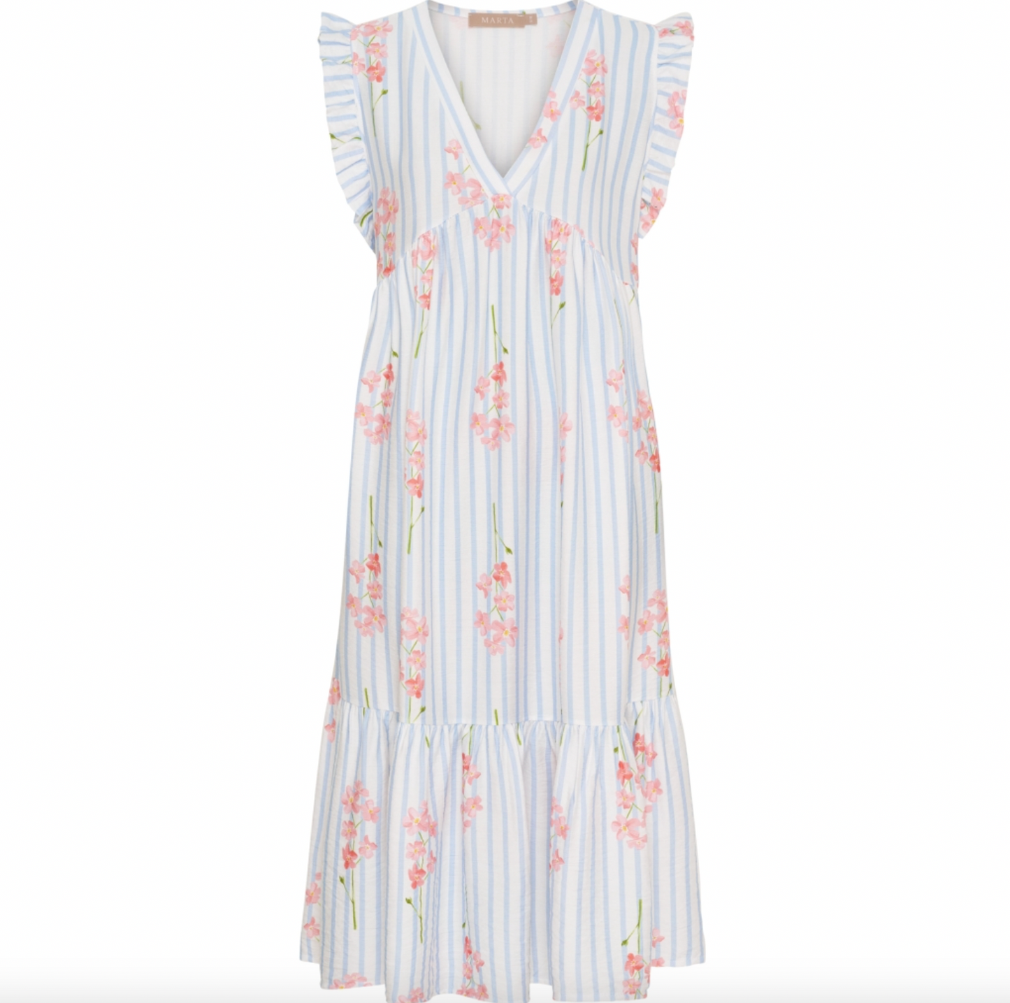 Kleid Anika Strib - Blau