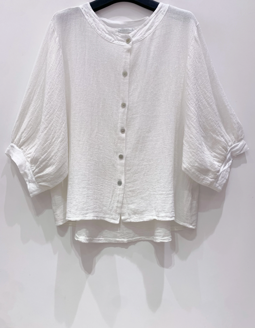 Hemd Luna White - Leinenmix